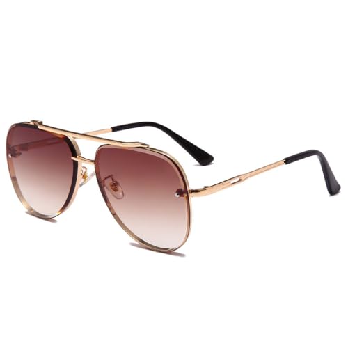 SETNGB Stilvolle polarisierte PC-Sonnenbrille für Männer und Frauen im Freien, Reisen mit UV-Schutz, Sonnenbrille mit Verlaufsgläsern, C3, 139 x 148 x 56 mm von SETNGB