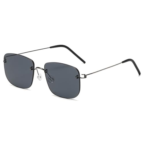 Stilvolle Herren-Sonnenbrille aus Metall und Nylon, polarisiert, für Reisen und Autofahren, UV-Schutz, C2, 145 x 146 x 44 mm von SETNGB