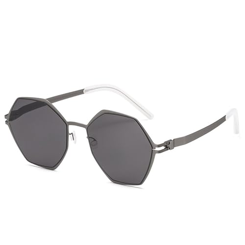 Stilvolle polarisierte Sonnenbrille aus Metall für Männer und Frauen, Sonnenschutz im Freien, UV-Schutz, Sonnenbrille, C2, 150 x 147 x 55 mm Stilvolle polarisierte Sonnenbrille aus Metall für Männer und Frauen, Sonnenschutz im Freien, UV-Schutz, Sonnenbrille, C2, 150 x 147 x 55 mm von SETNGB