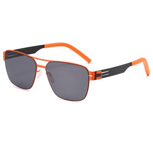 Stilvolle ultraleichte polarisierte Sonnenbrille aus Metall für Männer und Frauen, Outdoor-Reisen und Autofahren, UV-Schutz-Sonnenbrille, C3, 150 x 145 x 45 mm Stilvolle ultraleichte polarisierte Sonnenbrille aus Metall für Männer und Frauen, Outdoor-Reisen und Autofahren, UV-Schutz-Sonnenbrille, C3, 150 x 145 x 45 mm von SETNGB
