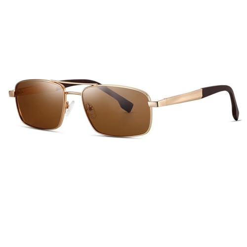 Vintage Polarisierte Sonnenbrille Herren Fashion Shades Sonnenbrille zum Autofahren Angeln,Goldtee,145 * 144 * 41mm Vintage Polarisierte Sonnenbrille Herren Fashion Shades Sonnenbrille zum Autofahren Angeln,Goldtee,145 * 144 * 41mm von SETNGB