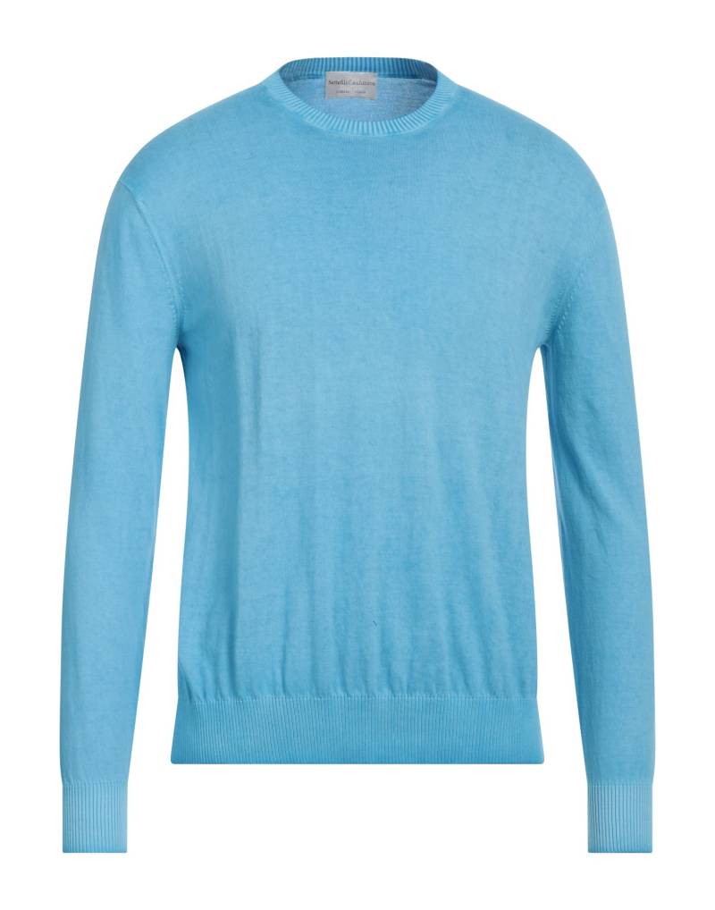 SETTEFILI CASHMERE Pullover Herren Azurblau von SETTEFILI CASHMERE
