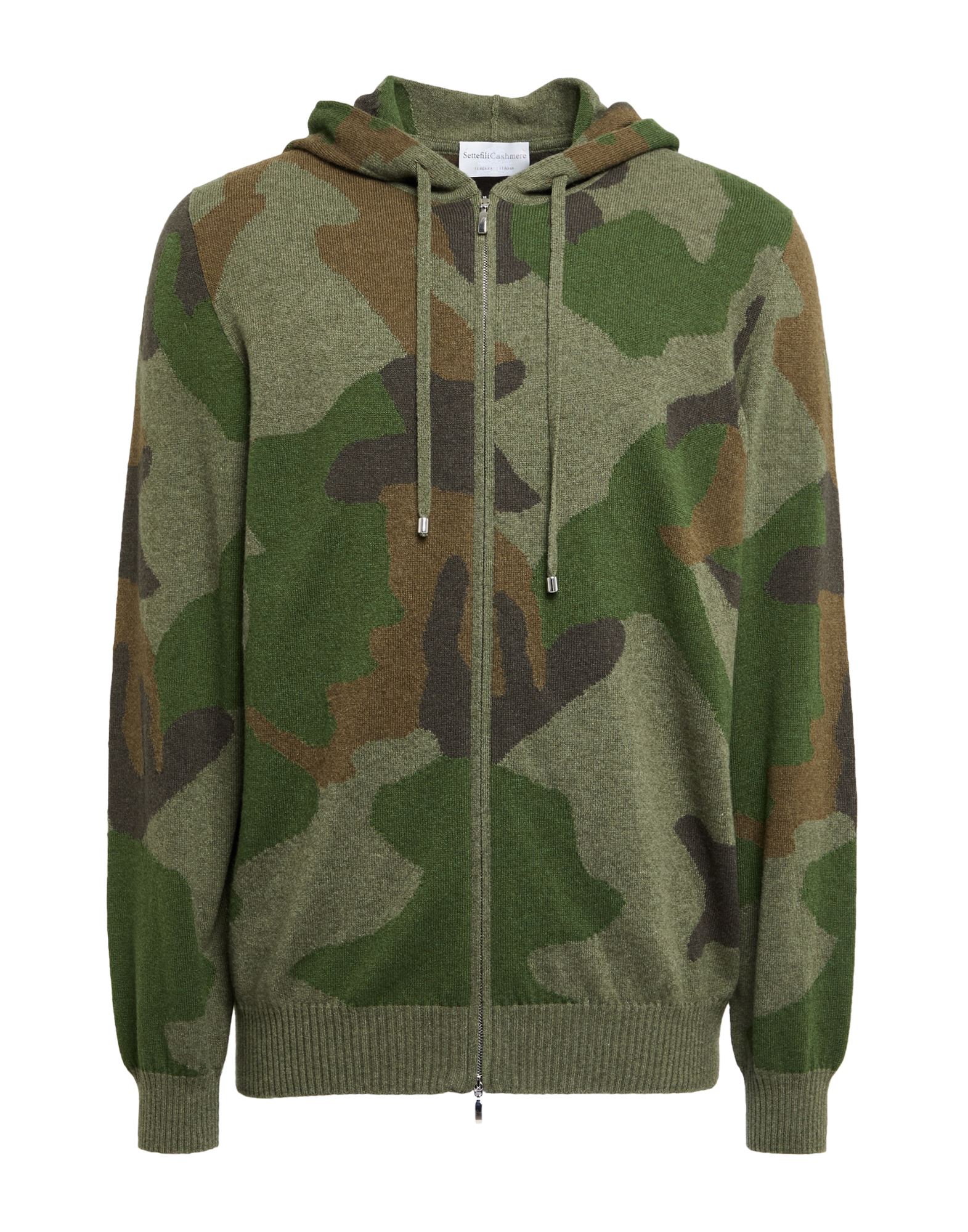 SETTEFILI CASHMERE Strickjacke Herren Militärgrün von SETTEFILI CASHMERE