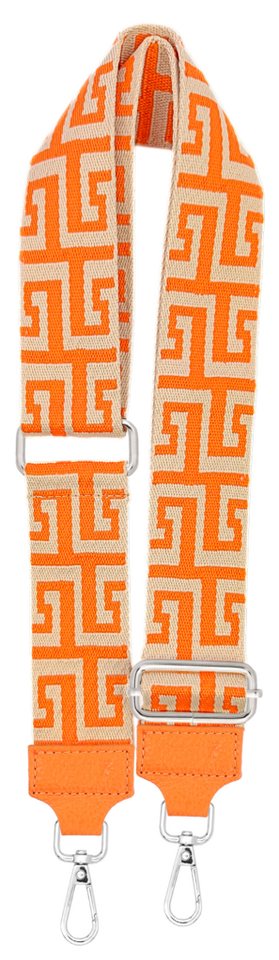 SEVA Schulterriemen Taschengurt,Verstellbarer Taschenriemen,5cm Breiter Schultergurt (Riemen für Tasche, Karabiner in silberner Farbe) Taschengurte zum wechseln, Trageriemen, Made in Italy von SEVA
