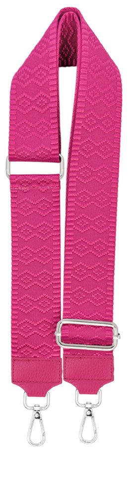 SEVA Schulterriemen Taschengurt,Verstellbarer Taschenriemen,5cm Breiter Schultergurt (Riemen für Tasche, Karabiner in silberner Farbe) Taschengurte zum wechseln, Trageriemen, Made in Italy von SEVA