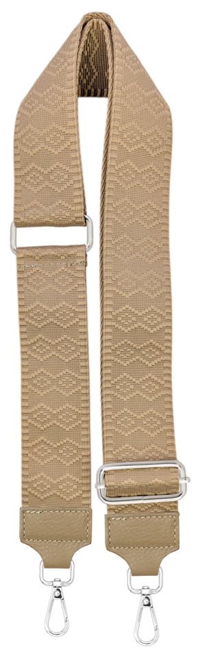 SEVA Schulterriemen Taschengurt,Verstellbarer Taschenriemen,5cm Breiter Schultergurt (Riemen für Tasche, Karabiner in silberner Farbe) Taschengurte zum wechseln, Trageriemen, Made in Italy von SEVA
