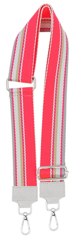 SEVA Schulterriemen Taschengurt,Verstellbarer Taschenriemen,5cm Breiter Schultergurt (Riemen für Tasche, Karabiner in silberner Farbe) Taschengurte zum wechseln, Trageriemen, Made in Italy von SEVA