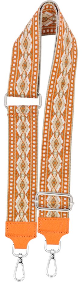 SEVA Schulterriemen Taschengurt,Verstellbarer Taschenriemen,5cm Breiter Schultergurt (Riemen für Tasche, Karabiner in silberner Farbe) Taschengurte zum wechseln, Trageriemen, Made in Italy von SEVA