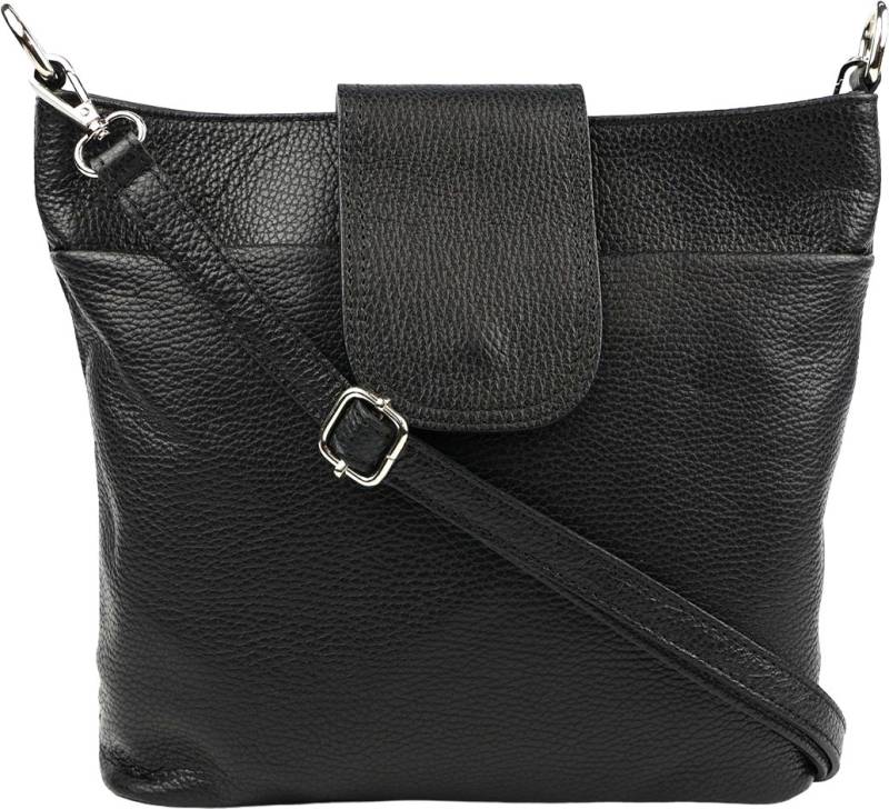 SEVA Schultertasche Umhängetasche Damen Echtleder mit Verstellbar Abnehmbar Breiter Gurt (5 Innenfächer, 2 Außenfächer, Vielen Farben), Crossbody Tasche, vielen verschiedenen Farben, Made in Italy von SEVA