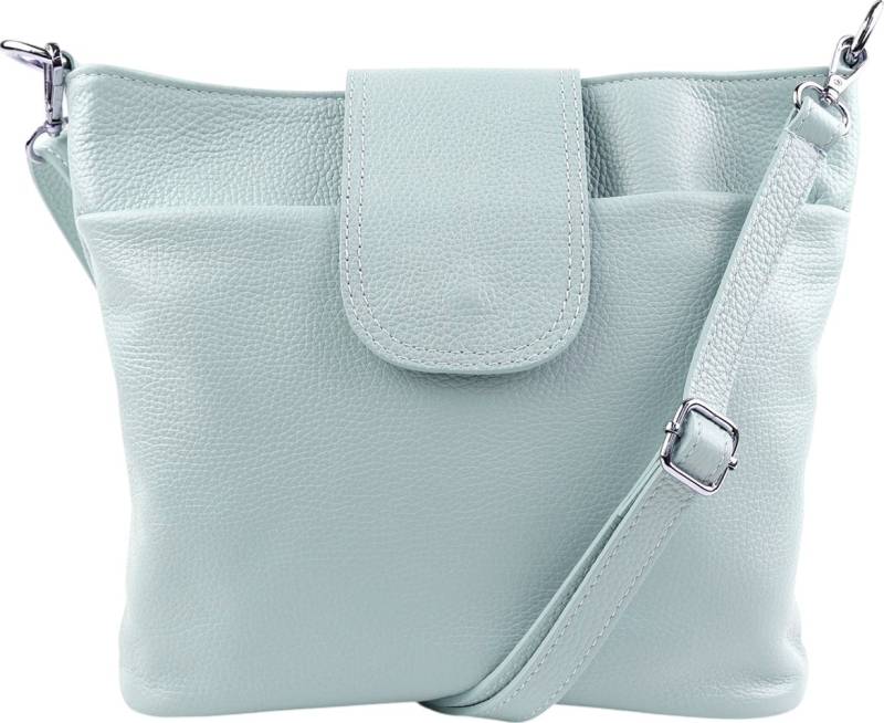 SEVA Schultertasche Umhängetasche Damen Echtleder mit Verstellbar Abnehmbar Breiter Gurt (5 Innenfächer, 2 Außenfächer, Vielen Farben), Crossbody Tasche, vielen verschiedenen Farben, Made in Italy von SEVA