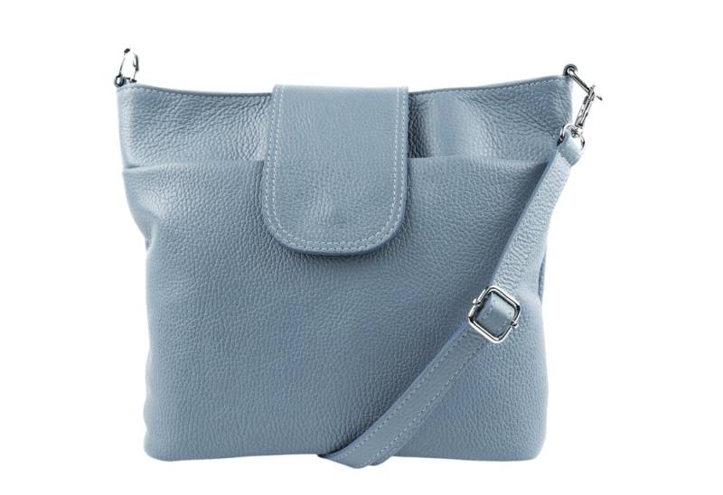 SEVA Schultertasche Umhängetasche Damen Echtleder mit Verstellbar Abnehmbar Breiter Gurt (5 Innenfächer, 2 Außenfächer, Vielen Farben), Crossbody Tasche, vielen verschiedenen Farben, Made in Italy von SEVA