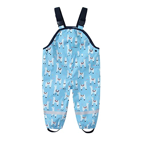 SEVEN BB Kinder Regenhose Jungen Schafe Regenlatzhose Mädchen Wind- und Wasserdicht Bundhose 104 von SEVEN BB