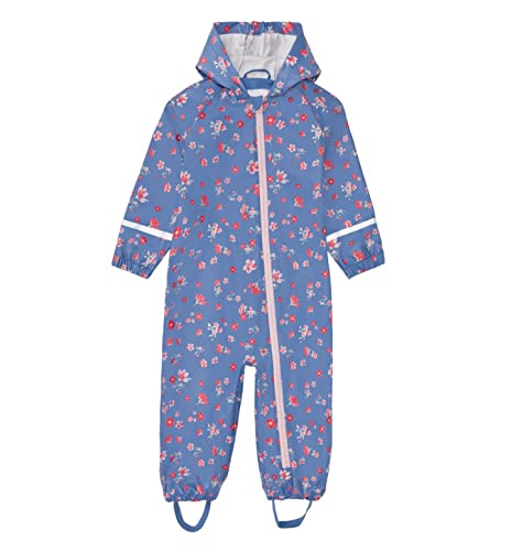 SEVEN BB Matschanzug Einteiler Unisex Wasserdicht PU Regenanzug Overall Kinder Regenjacke Baby Violett Regenmantel Regenponcho 3 in 1 Leicht Regenkleidung Mädchen für Reiten Lila 86/92 von SEVEN BB