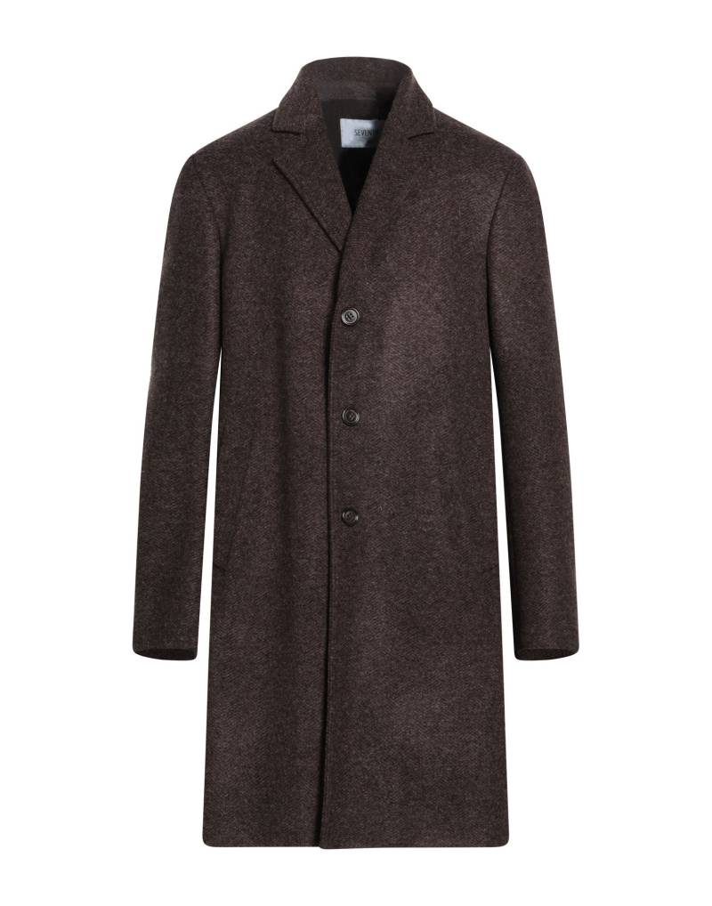 SEVENTY VENEZIA Mantel Herren Dunkelbraun von SEVENTY VENEZIA