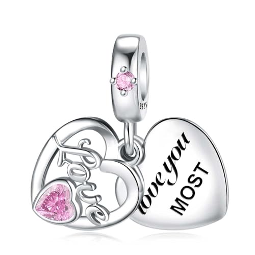 Liebes Herz Charm für Pandora Charm Herz Geschenk aus 925er Sterling silber von SEVENWELL