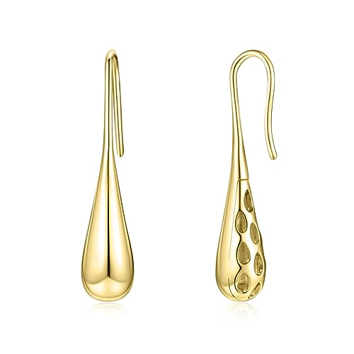 Klobige Ohrringe für Earring Damen Ohrringe 14K Gold tropfenförmige Ohrringe mit Geschenkbox von SEVENWELL