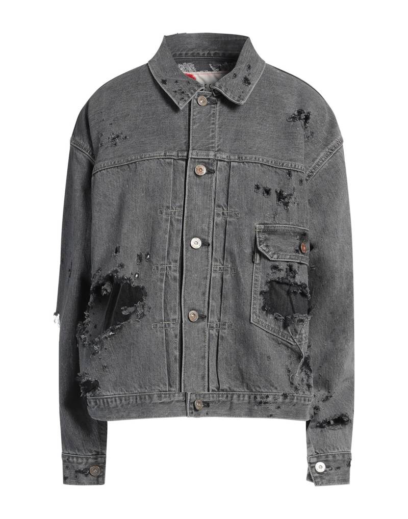 SEVESKIG Jeansjacke/-mantel Damen Grau von SEVESKIG