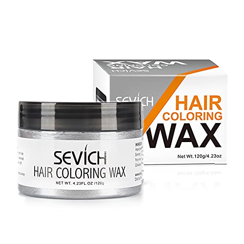 Haarfarbe Wachs - SEVICH Haarfarbe Schlamm, sofort natürliche Haarfarbe, natürliche Inhaltsstoffe waschbar, temporär 120g / 4.23Oz von SEVICH