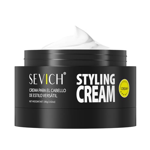 SEVICH Haarstyling-Creme für Herren, mattes, kraftvolles Haargel, enthält Pflanzenessenz, anhaltende Formung, frisch und nicht fettend, leicht zu reinigen, 80 g von SEVICH