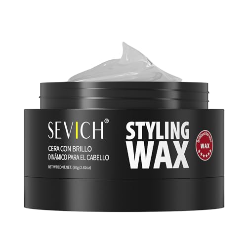 SEVICH Haarstyling-Wachs für Herren, mattes kraftvolles Haargel, enthält Pflanzenessenz, anhaltende Formung, frisch und nicht fettend, leicht zu reinigen, 80 g von SEVICH