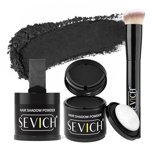 Sevich Ansatzpuder 10g 2er Set Mit Pinsel - Haarpuder Männer Und Für Frauen Wasserfesten Haar Concealer Zur Haarverdichtung Wurzeln Für Dünner Werdendes Haar Braun Schwarz Sevich Ansatzpuder 10g 2er Set Mit Pinsel - Haarpuder Männer Und Für Frauen Wasserfesten Haar Concealer Zur Haarverdichtung Wurzeln Für Dünner Werdendes Haar Braun Schwarz von SEVICH