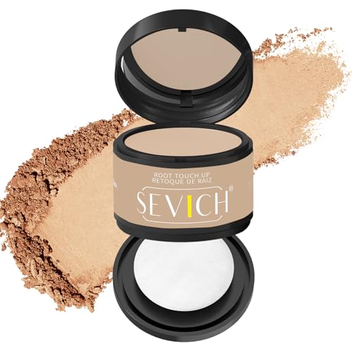 Sevich Ansatzpuder - Haarpuder Männer und für Frauen wasserfesten Haar Concealer zur Haarverdichtung Wurzeln für dünner werdendes Haar -4g Mittelblond von SEVICH