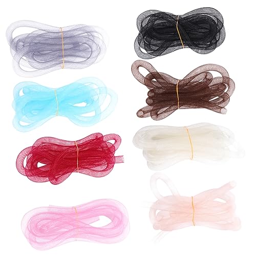 SEWACC 1 Mesh-Rohr handwerkliche Schläuche solides Netzrohr Handwerk Flexschlauch Mesh-Flexschlauch weißes Chiffonband Bänder Garn Netzschnur Geflechtschlauch Armbandschnur Halskette Seil SEWACC 1 Mesh-Rohr handwerkliche Schläuche solides Netzrohr Handwerk Flexschlauch Mesh-Flexschlauch weißes Chiffonband Bänder Garn Netzschnur Geflechtschlauch Armbandschnur Halskette Seil von SEWACC