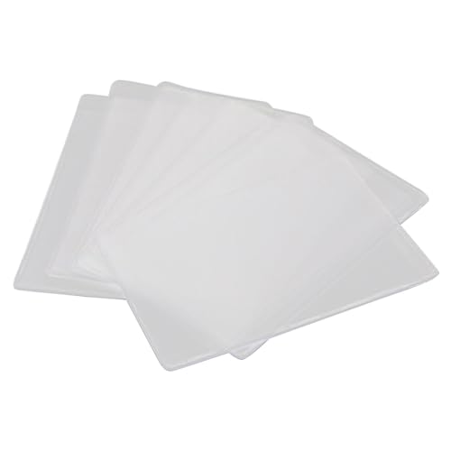 SEWACC 12 Stück Teiliges Transparentes PVC Kartenhüllen Matte Ausweishalter Buskartenhalter Leichter Schutzhülle Organizer für Identitäts und Bankkarten Praktische Transparente Cover von SEWACC