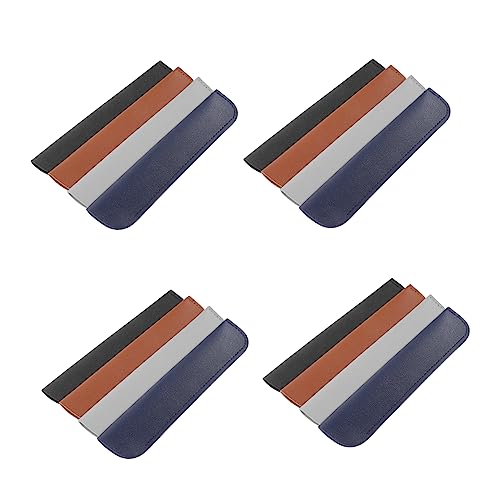 SEWACC 12stücke Leder Stifthülle Stiftetui Füllfederhalter Schutzhülle Beutel Zubehör Mit Gummiband Halter Für Stifte von SEWACC