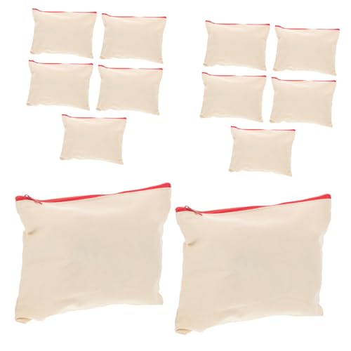 SEWACC 12stücke Quadratische Federmäppchen Aus Segeltuch Einfarbig Schreibwaren Beutel Schul Und Bürobedarf Farbiger Reißverschluss von SEWACC