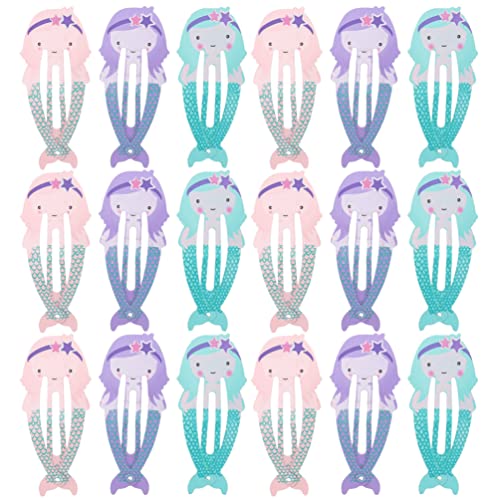 SEWACC 18 Stk Meerjungfrau Haarspange Haargummis für Mädchen Accessoires für Mädchen halloween haarschmuck kinder haarspangen Haarnadel Haarklammer Haarspangen für Mädchen 8-12 niedlich von SEWACC