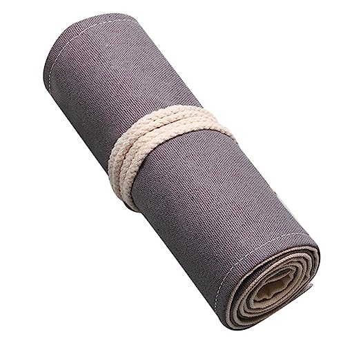 SEWACC 1Stk Bleistift-Aufbewahrungs-Organizer Rollstifthalter Bleistifthalter Stifthalter Farbiger Bleistift Stifte-Organisatoren Etui Stift aufbewahrung stifttaschenlampe Mäppchen Grey von SEWACC