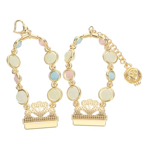 SEWACC 1Stück Leuchtendes Armband für Handgefertigtes Uhrenband aus Schmuckarmband für Frauen und Mädchen Perfektes zu Weihnachten Neujahr von SEWACC