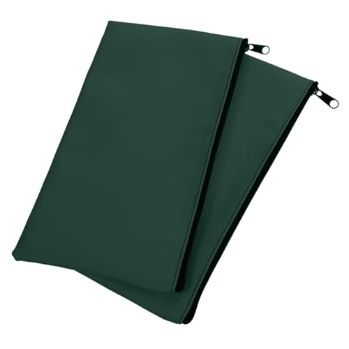 SEWACC 2 Stück PU Leder Geldtaschen Robuste Banktasche für Bargeld Schecks und Quittungen Praktische Aufbewahrungstasche aus Langlebig und Vielseitig für Alltag und Business von SEWACC