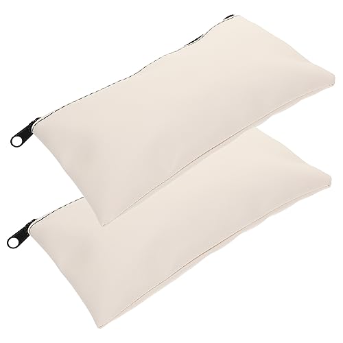 SEWACC 2 Stück PU Leder Geldtaschen mit Reißverschluss Robuste Geldbeutel für Bargeld und Quittungen Praktische Aufbewahrungstaschen für Dokumente und Karten Groß von SEWACC