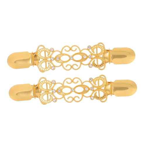 SEWACC 2 Stück Pullover Clips aus Langlebiger mit Strasssteinbesatz Cardigan Clips für Damen Vielseitige Dekorative Kleidungsclips zum Fixieren von Kragen Pullover Strickjacken und von SEWACC