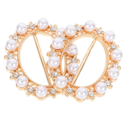 SEWACC 2 Stück Scarf Buckle aus Langlebiger Legierung Modische Halstuch und T Shirt Clips für Damen Praktische Formbeständige Ringschnallen zur Sicheren Befestigung von Schals und von SEWACC