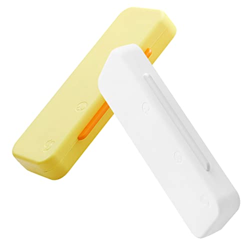 SEWACC 2stücke Plastikbox Federmäppchen Aus Etui Für Junge Mädchen Mit Doppelschichtiger Konstruktion Stapelbar Und Platzsparend Für Bleistifte Stifte Und Kleine Schreibwaren von SEWACC