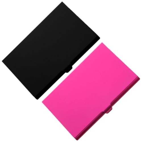 SEWACC 2 Stück Teiliges Metall Visitenkartenetui Aluminiumlegierung Sublimationsbox Hitzebeständig Leicht Schwarz Professionell für Geschäft und Büro SEWACC 2 Stück Teiliges Metall Visitenkartenetui Aluminiumlegierung Sublimationsbox Hitzebeständig Leicht Schwarz Professionell für Geschäft und Büro von SEWACC