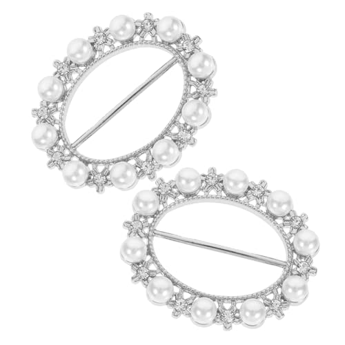 SEWACC 2 Stück Teiliges Schalring Clips aus Langlebiger Legierung Multifunktionale Schal und T Shirt Schnallen für Damen und Mädchen Accessoires für Seidenschals und Vielseitige von SEWACC