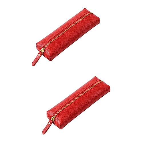 SEWACC 2 Stück Tragbare Bleistifttasche Kosmetik Organizer Farbstift Organizer Reißverschluss Design Bleistifttasche Federmäppchen Für Kinder Praktische Stifttasche Schlüssel von SEWACC