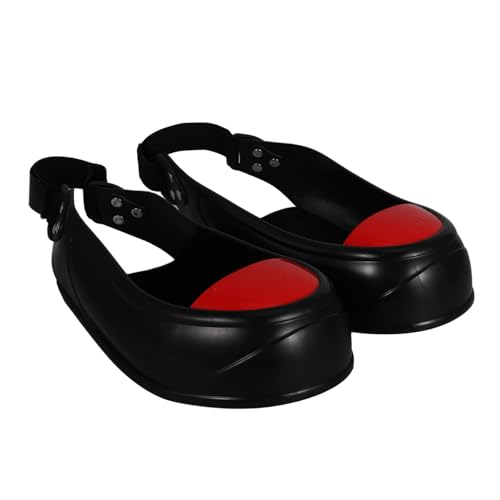 SEWACC 2 Stück rutschfeste Schutzüberschuhe aus Gummi mit Stahlkappe Strapazierfähige Sicherheitsschuhüberzüge für Männer und Frauen Arbeitsschutz für Baustelle Werkstatt von SEWACC