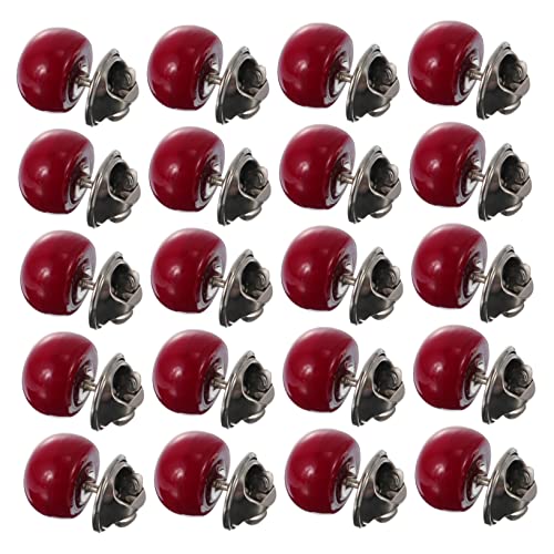 SEWACC 20 Stück Rote Unsichtbare Kragen Knöpfe zum Annähen Sicherheitsbroschen gegen Ungewolltes Verrutschen Vielseitig für Hemdkragen Röcke Taschen und DIY Dekorationen von SEWACC