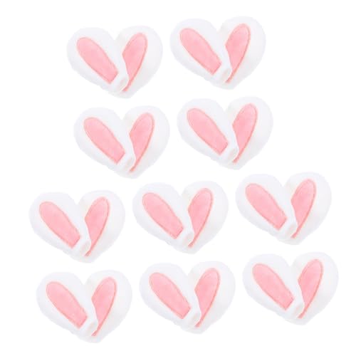 SEWACC 20 Stück Teiliges Hasenohren Haarband Weiche Stoff Ohrdekoration Kreative DIY Bastelmaterialien für Haarschmuck und Party Deko Geeignet für Haarreifen und Kostüme von SEWACC