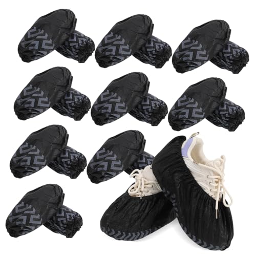 SEWACC 200 Stück Einweg Schuhüberzieher Atmungsaktiv rutschfest Non Woven Überschuhe Für Innenbereich Bodenschutz Und Sicheren Halt Zuhause von SEWACC