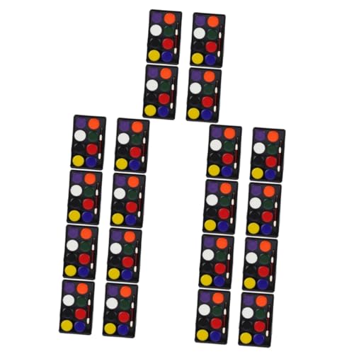 SEWACC 20stücke Teiliges Gesichtsbemalung Nationalflagge Wasserdichte Körperfarbe Für Sportevents Und Partys Hautfreundliche Gesichtsfarbe Für Halloween Und Fußballfans von SEWACC