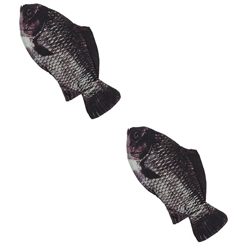 SEWACC 2St Mäppchen schreibutensilien Makeup Tasche kalemlik federkästchen bescherung stiftbox Stiftbehälter gefälschtes Fischspielzeug lustiger stifthalter gefälschte Fischtasche Stoff von SEWACC