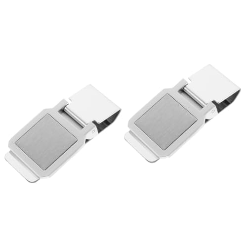 SEWACC 2st Geldklammer Aus Edelstahl Verschlussklammern Für Späne Geld- Und Kartenclip Für Männer Zwischenablage Stifthalter Für Klemmbrett Textmarker Falten Jumbo Rostfreier Stahl Silver von SEWACC