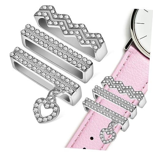 SEWACC 3 Stck Uhrband Ringe Anhänger aus Legierung Dekorative Charms für Uhrenarmbänder Vielseitig Einsetzbar als Schmuckanhänger Uhrband Dekoration Langlebig und Glänzend von SEWACC
