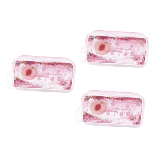 SEWACC 3stücke Transparente Glitzer Bleistiftetasche Stylischer PVC Stiftbeutel Vielseitig Einsetzbar Für Schule Und Reisen Robust Und Praktisch Geschenklösung Für Kreative Köpfe von SEWACC